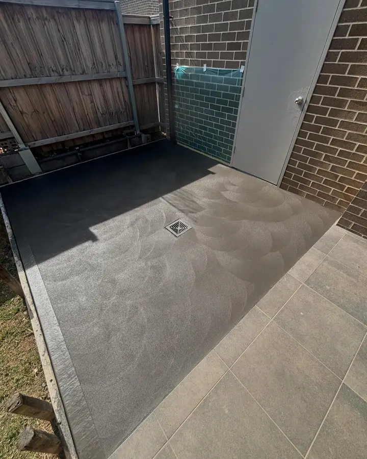 Charcoal back door slab