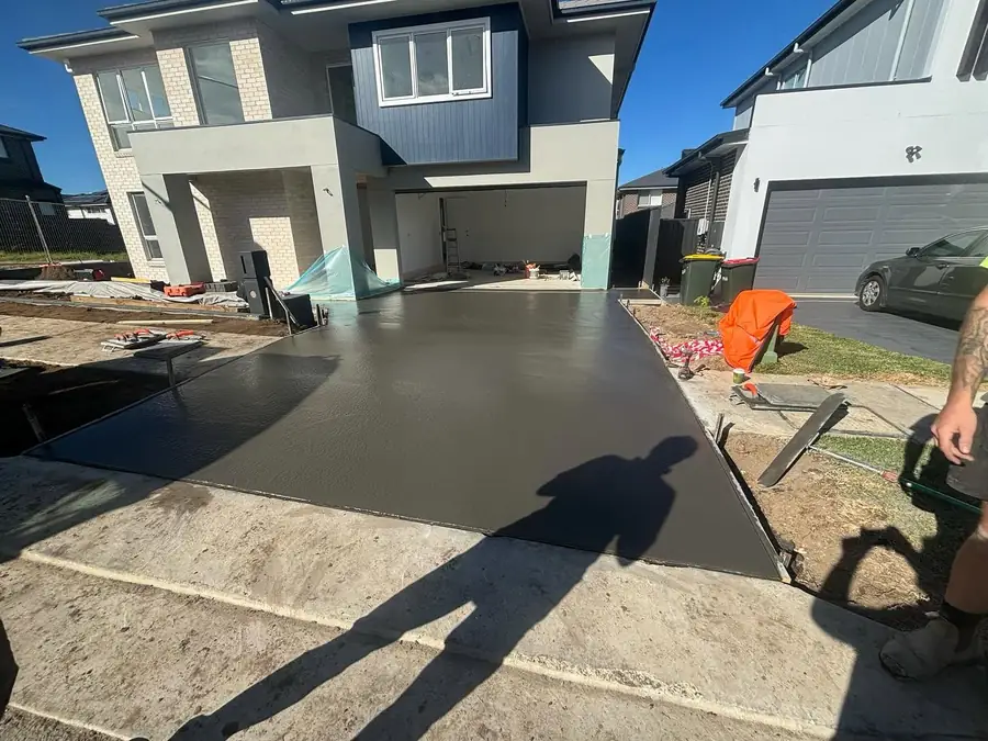 Charcoal driveway new build