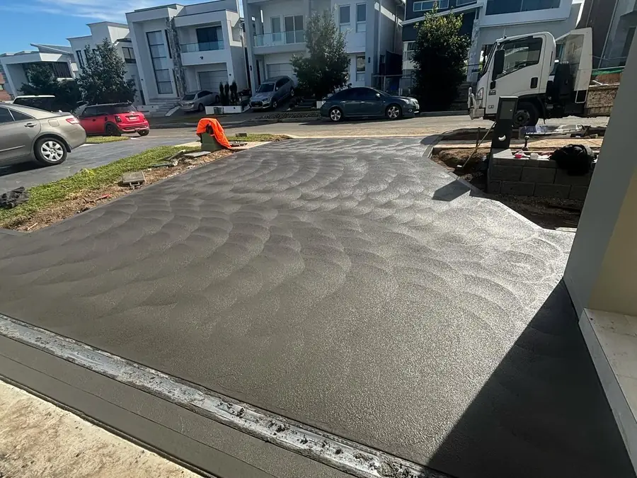 Charcoal driveway street