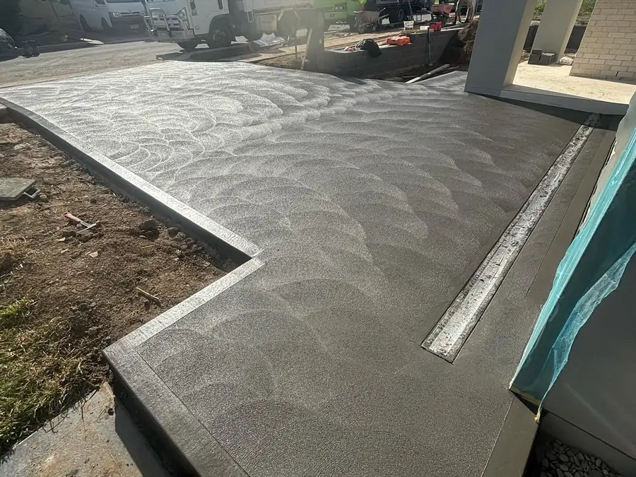 Charcoal driveway strip drain