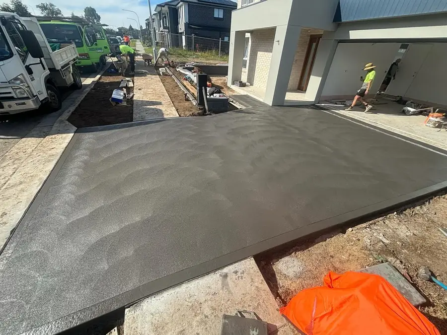 Charcoal driveway truck