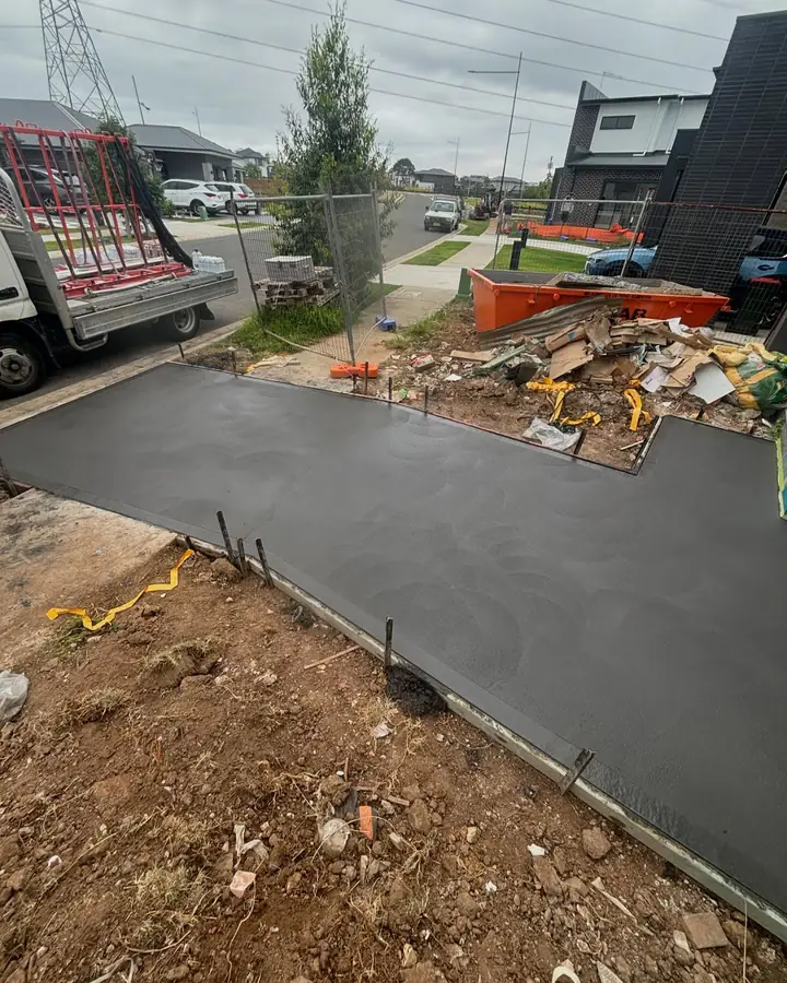 Charcoal driveway ute
