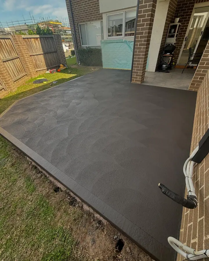 Charcoal patio brick