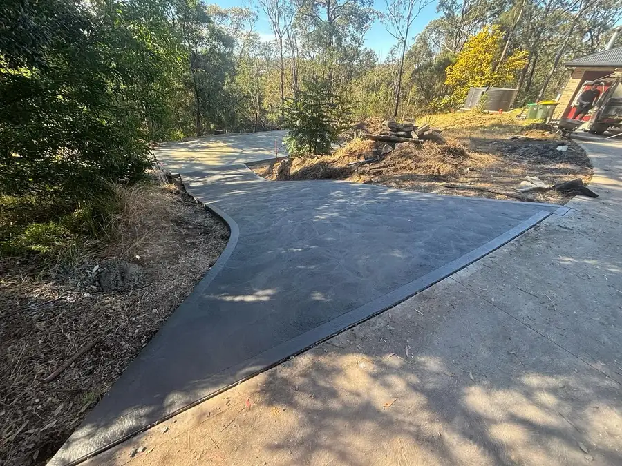 Driveway bush block curve