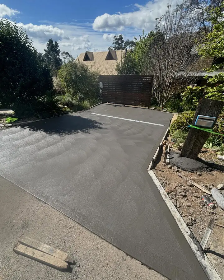 Driveway carport bush