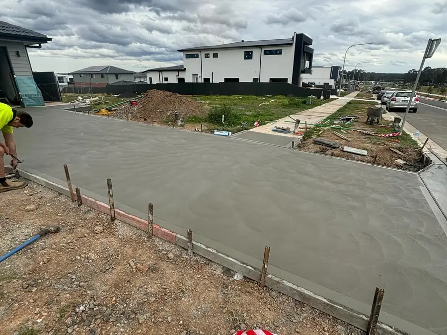 Driveway new estate corner