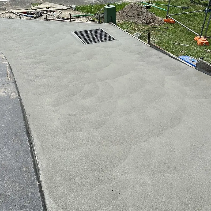 Driveway with grate