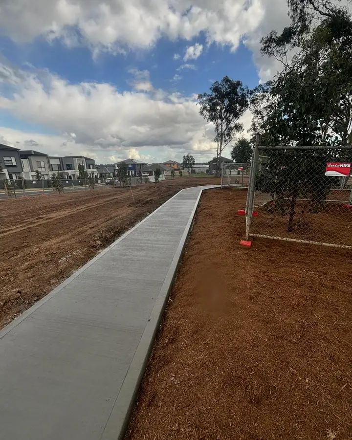 Footpath new subdivision