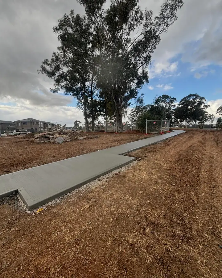 Footpath subdivision corner