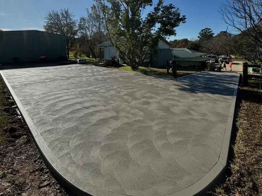 Large slab round corner