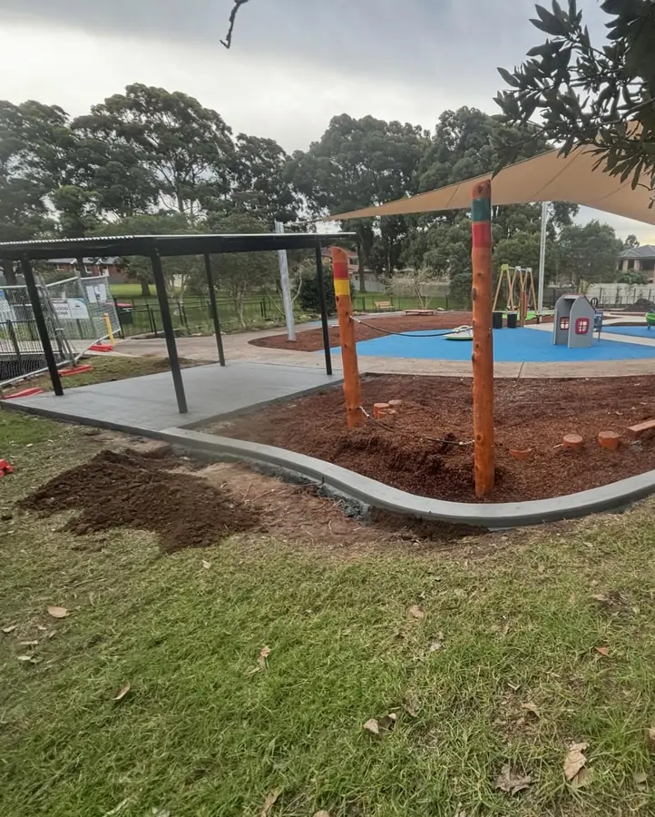 Park path playground