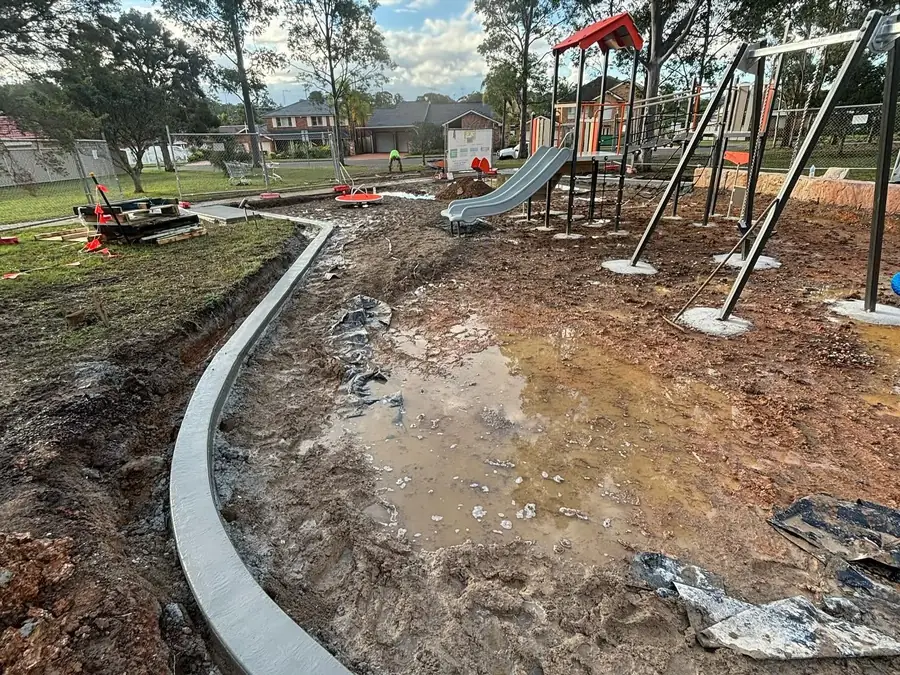 Park path wet site