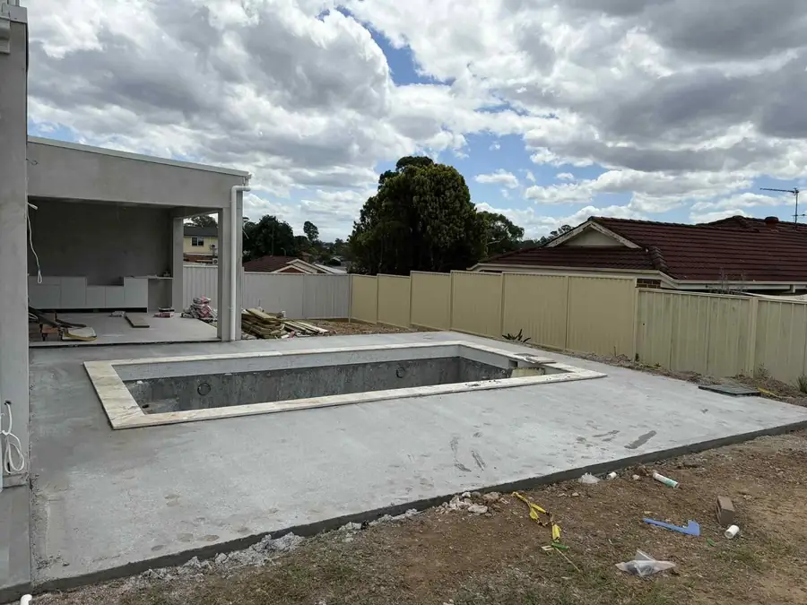 Pool surround finished