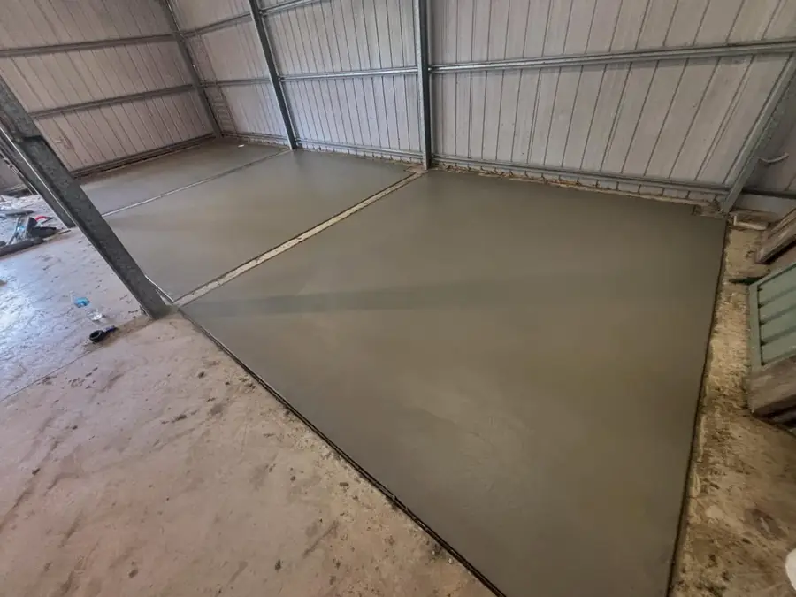 Shed floor slab