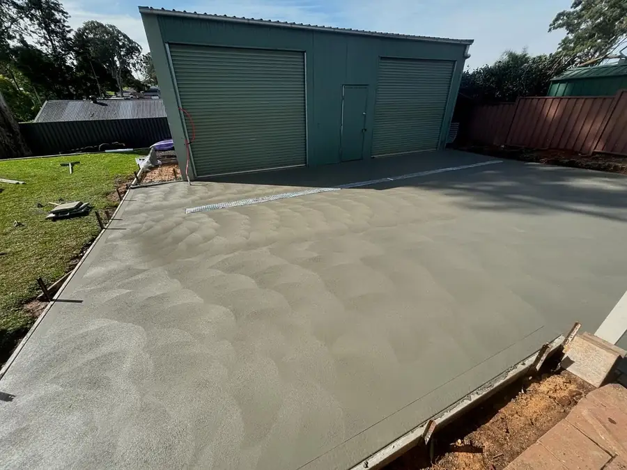 Shed slab green shed