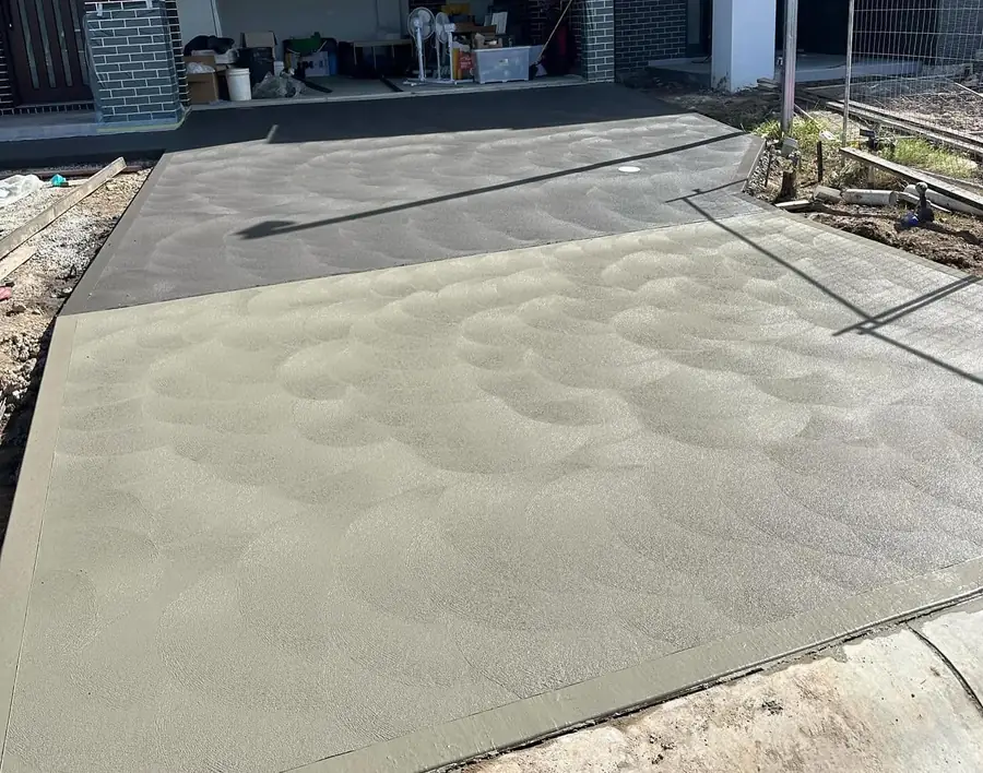 Two tone driveway close