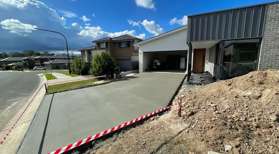 Wide driveway street